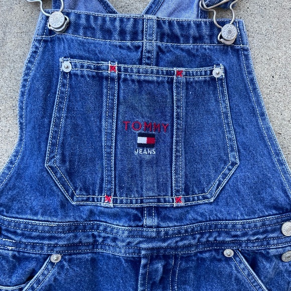 Vintage 90s | Tommy Hilfiger Wide Leg Overalls - Picture 3 of 6